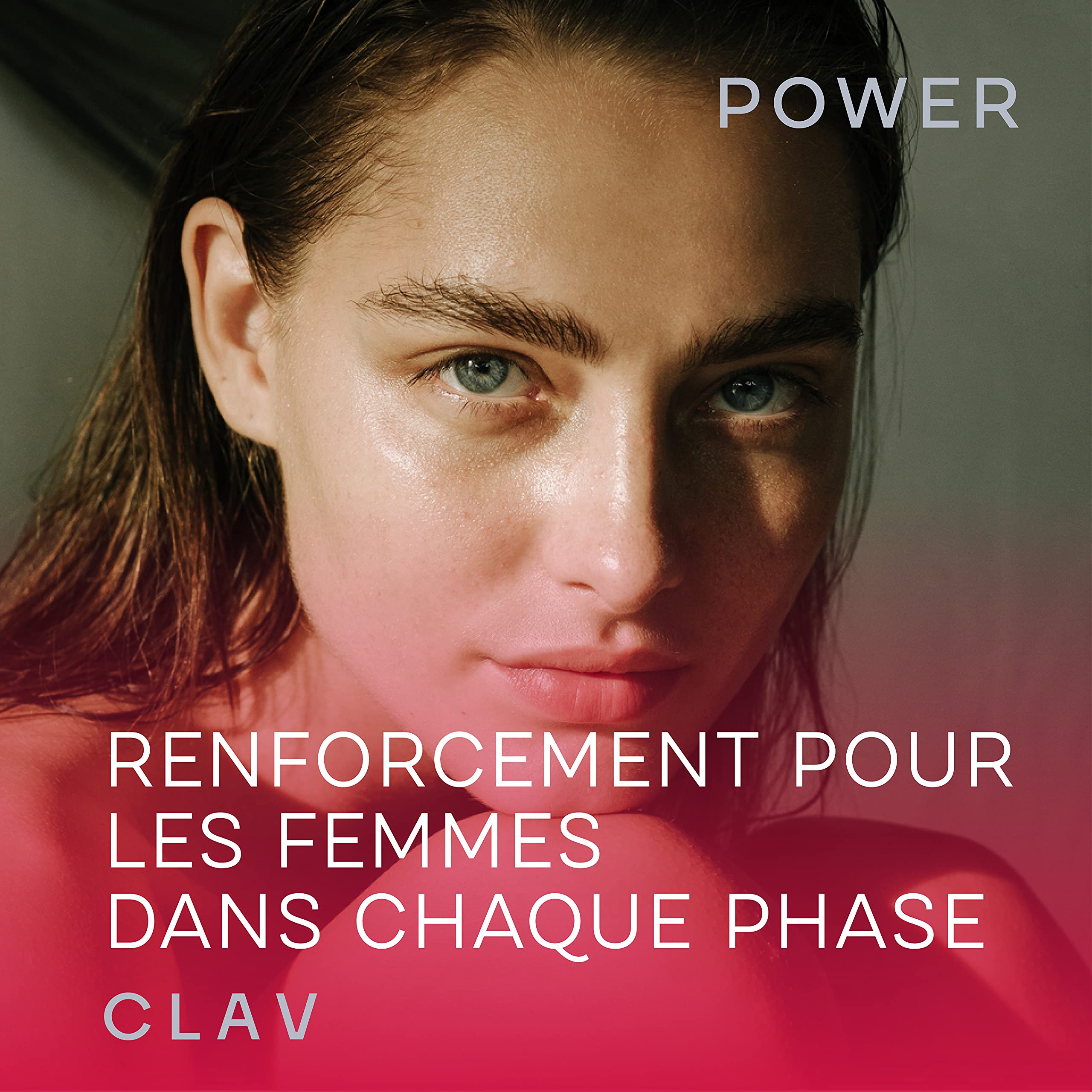 CLAV® Power – Équilibre Féminin & Cycle – Complexe avec Gattilier (Vitex), Alchémille, Igname Sauvage, Sauge, Trèfle Rouge & Rhubarbe – Avec Fer, B12 & Acide Folique – 120 Gélules – Vegan