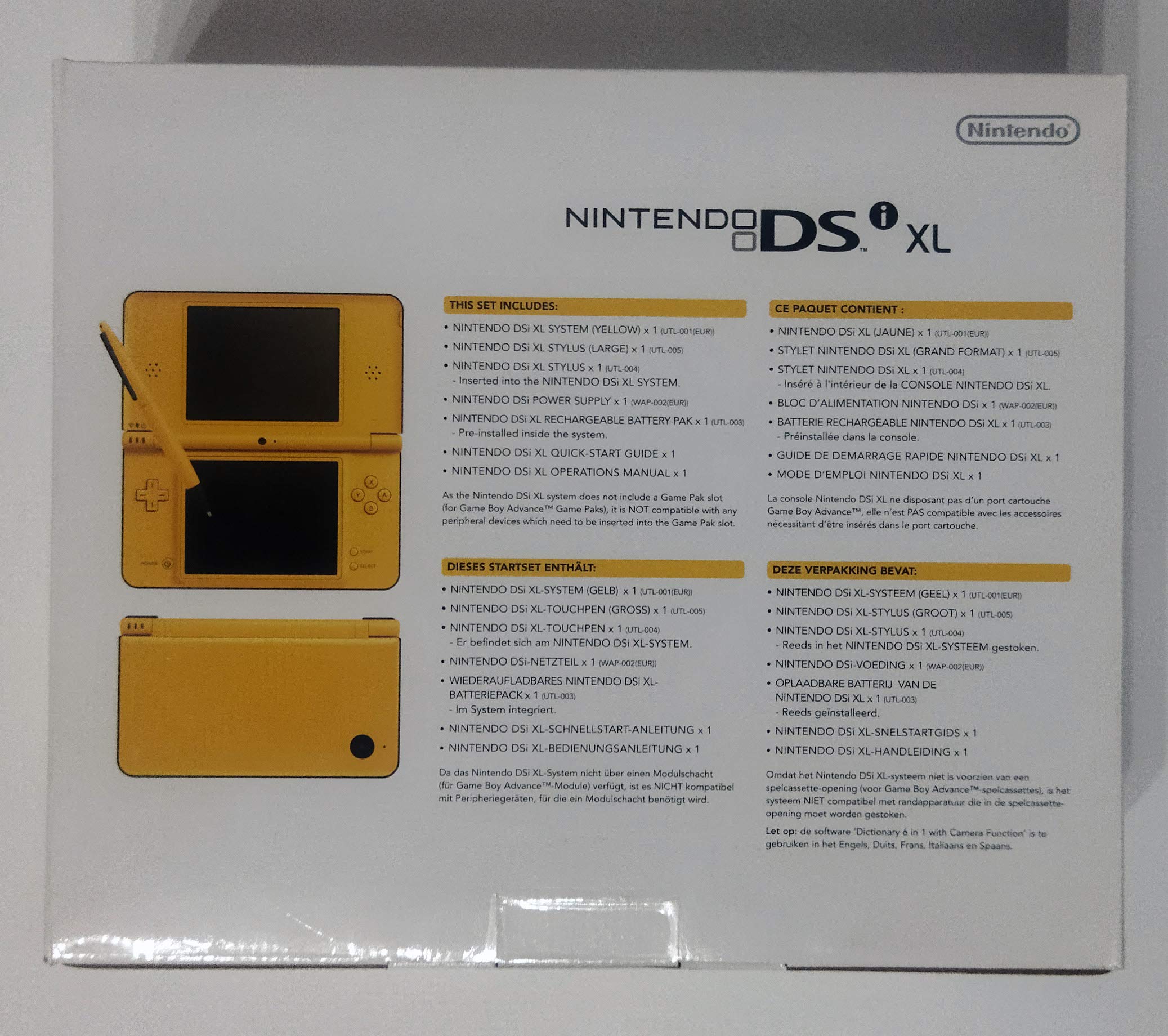 Console Nintendo DSi XL - jaune