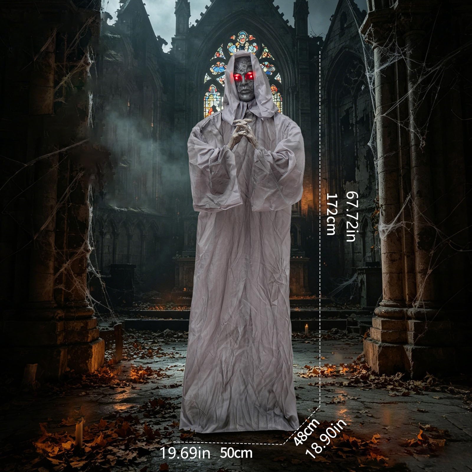 Décoration d'Halloween avec lumière activée par les mouvements