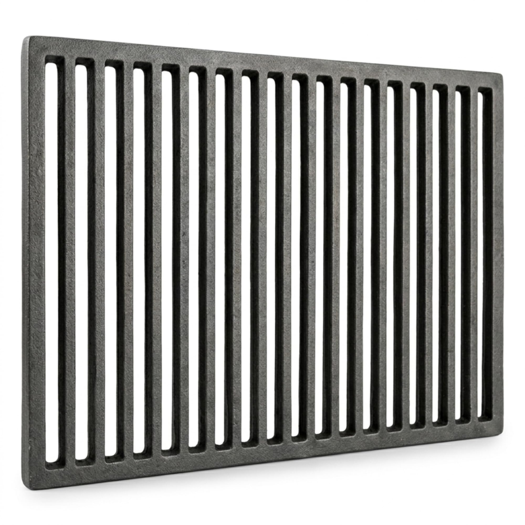 45 x 30 x 2 cm - Griglia in ghisa per raccolta cenere e barbecue | Dimensioni | Ottimizza tiraggio camino e stufa | Resistente alte temperature