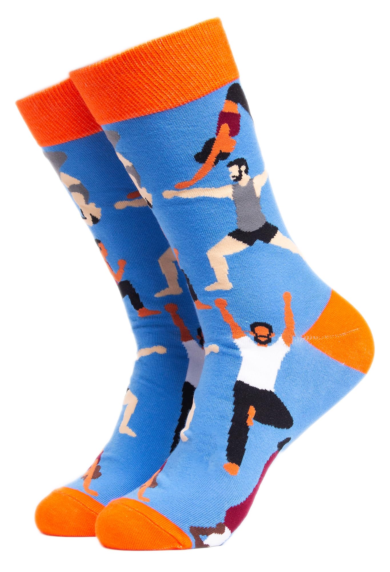 Soctopus Hobby Socks Novelty Gift Idea Funny Crew Socks (9-12, Bendy (Blue))