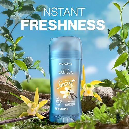 Miniatura 5 de Secret Desodorante antitranspirante fresco para mujer, protección transpirable contra el sudor y el olor durante 72 horas, frescura instantánea y