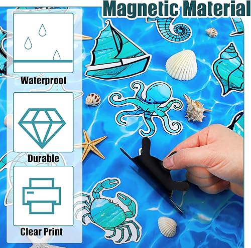 Vista 75 de Fabbay 25 piezas de calcomanías magnéticas para nevera, nevera, decoración divertida, médica, para nevera, nevera, portátil, casillero