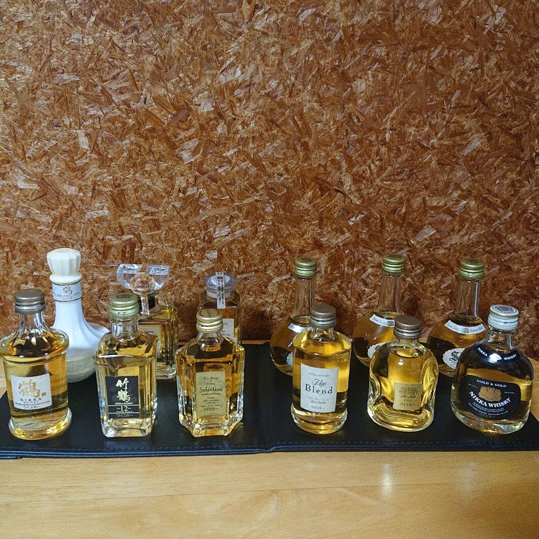 Amazon.co.jp: ミニボトル 50ml ニッカウイスキー 竹鶴12年他12本  