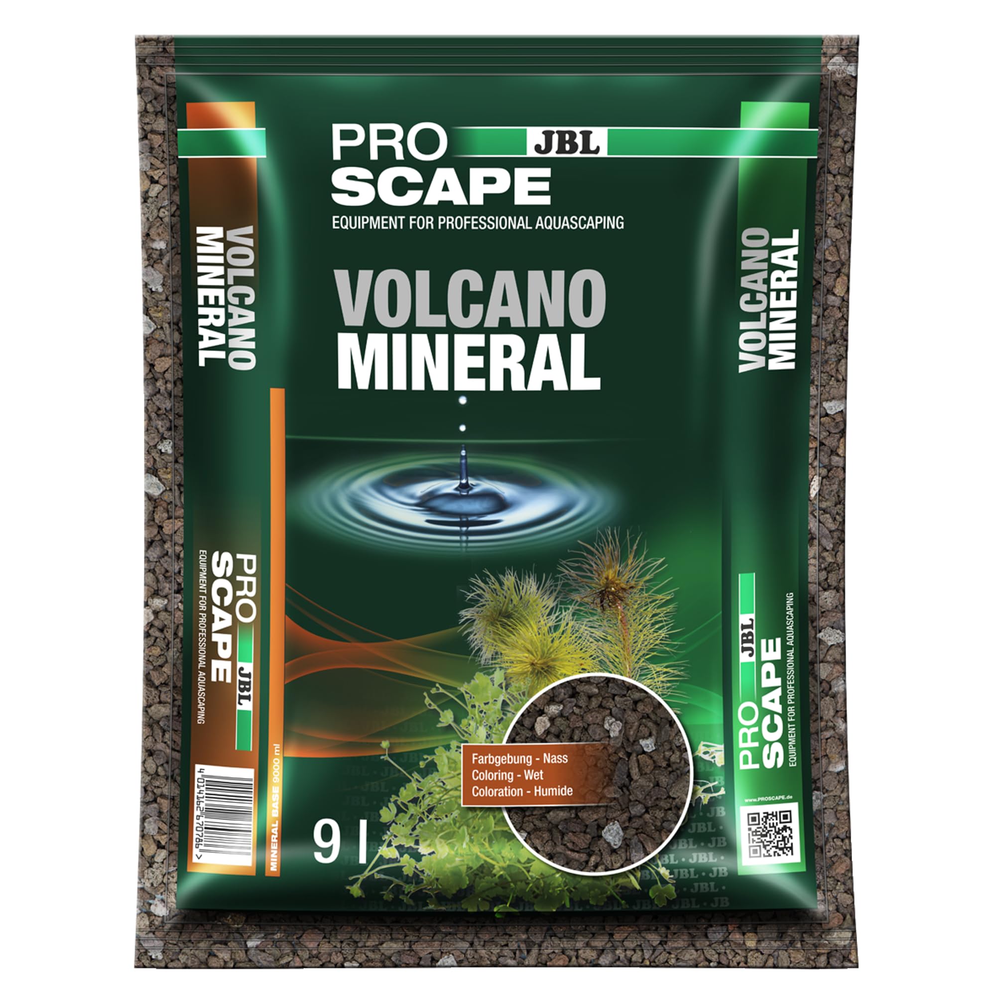 JBL ProScape Volcano mineralny podkład do podłoża skała wulkaniczna do aquascapingu, 9 l, 67078