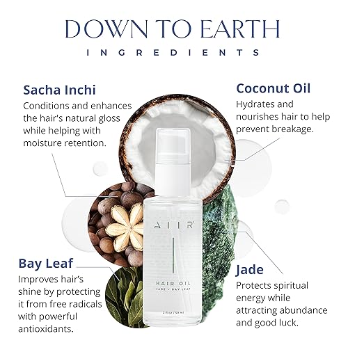 Miniatura 3 de AIIR Aceite capilar de jade, tratamiento para cabello seco, dañado o rizado, con brillo brillante y bloqueo de humedad, productos para el cabello