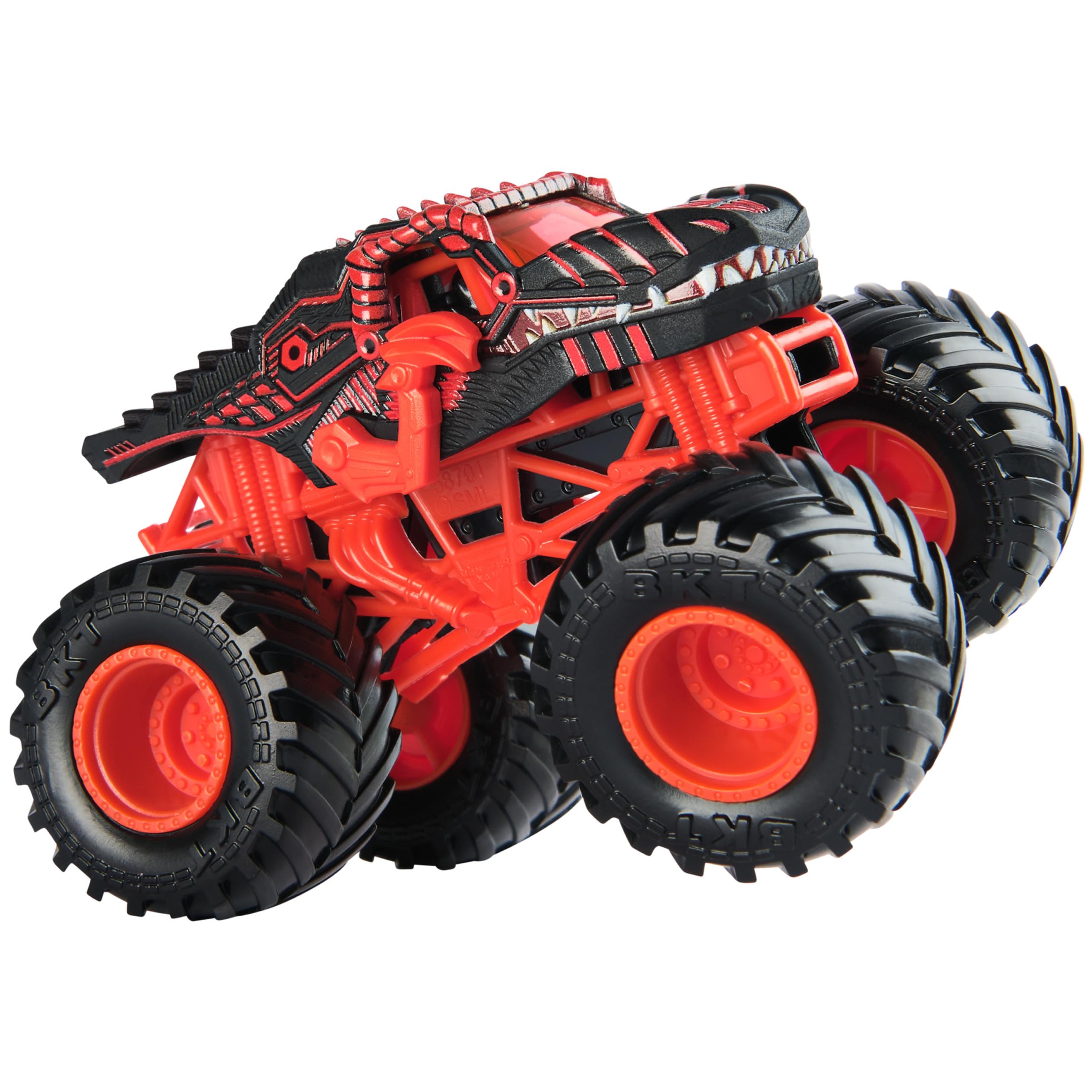 Monster Jam, ThunderROARus vs. Velociraptor Monster Truck pressofuso, scala 1:64, giocattoli per bambini dai 3 anni in su