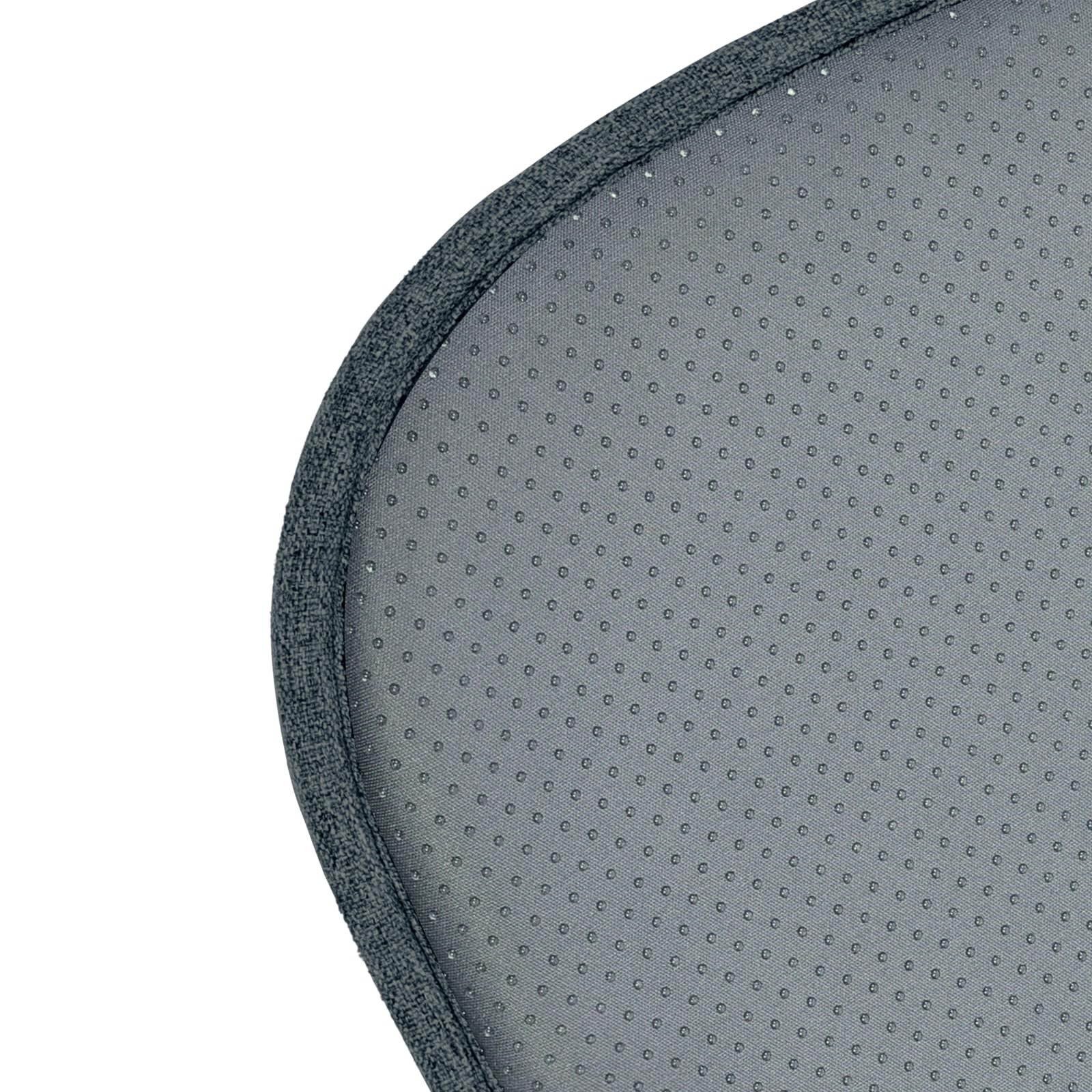 Cuscini Antiscivolo per Sedie 41x39 cm Set di 2 Nero