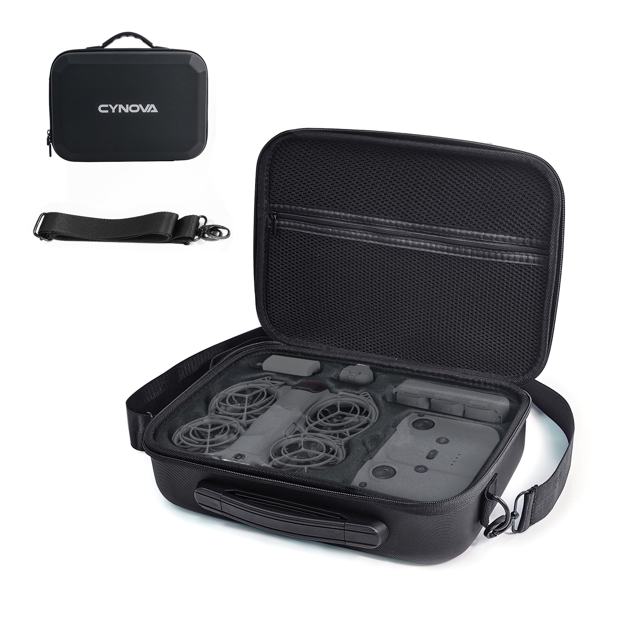 CYNOVA Neo 2 Tragetasche für DJI Neo 2,Neo 2 Tasche kompatibel mit Neo 2 Drohne RC-N3 Fernsteuerung und Akku,PU-Material Stoßfest Staubdicht,Neo 2 Zubehör Drohne Zubehör