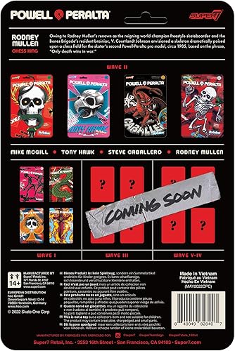 Miniatura 3 de Super7 Figura de reacción Powell-Peralta Wave 2 - Figura de reacción de Rodney Mullen