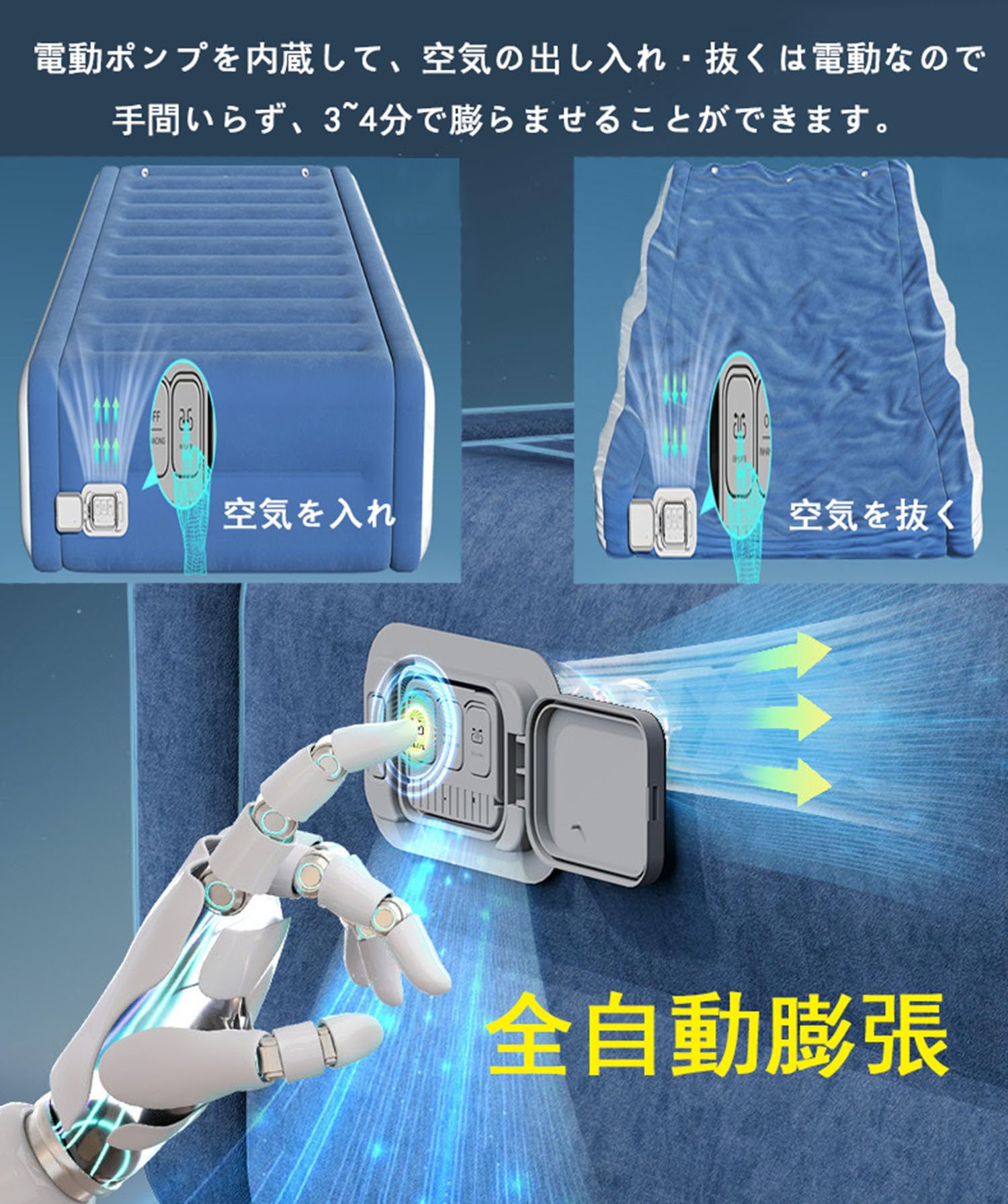 ♥くつろぎを持ち歩こう♥エアマット　枕一体式　ポンプ付　軽量　防水 Amazon.co.jp: エアーベッド エアーマット【2024新登場