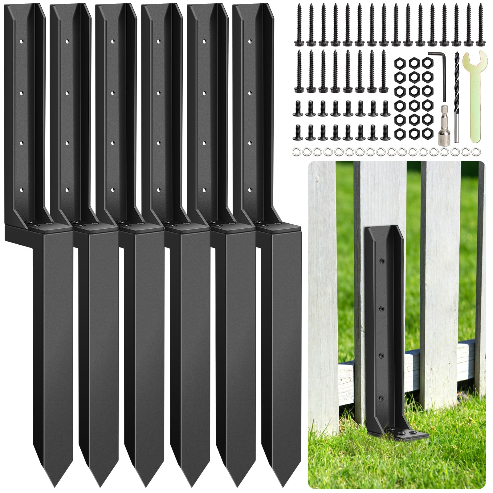 Poteaux de clôture inclinés et cassés : sécurisez votre jardin avec ces 6 piquets d'ancrage
