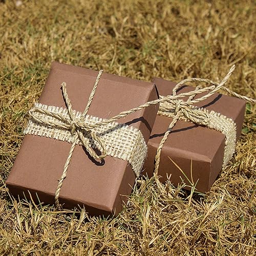 Miniatura 2 de Cordel de yute natural, cuerda de cáñamo de 656 pies de 14 de pulgada para envolver regalos, manualidades, plantas, jardín, Navidad, hecha a mano,