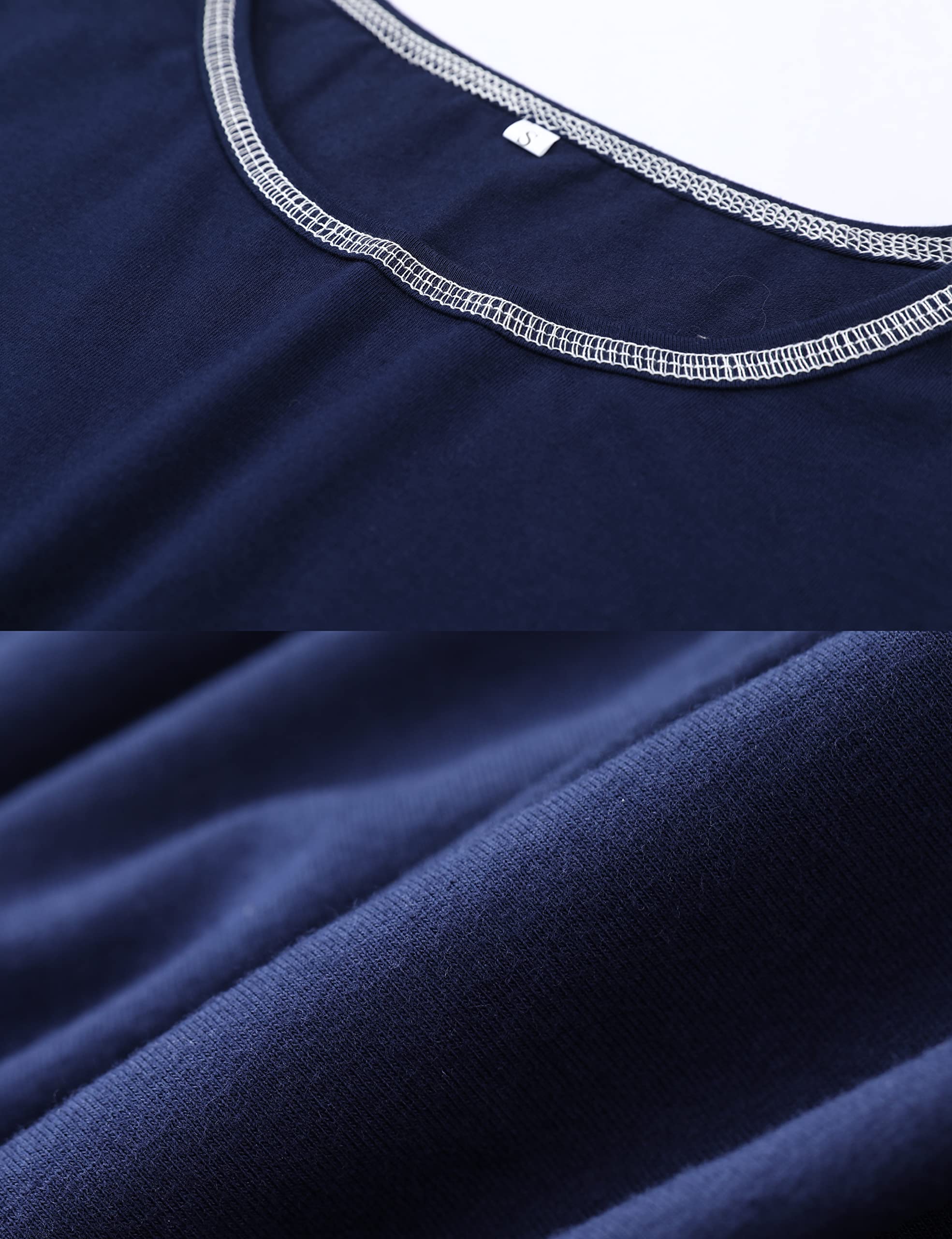 Litherday Pigiama Donna Invernale Cotone Pigiami da Donna Lungo Pigiami Due Pezzi da Donna Pigiama a Manica Lunga Pantaloni Lunghi con Tasche Morbido e Confortevole S-XXL