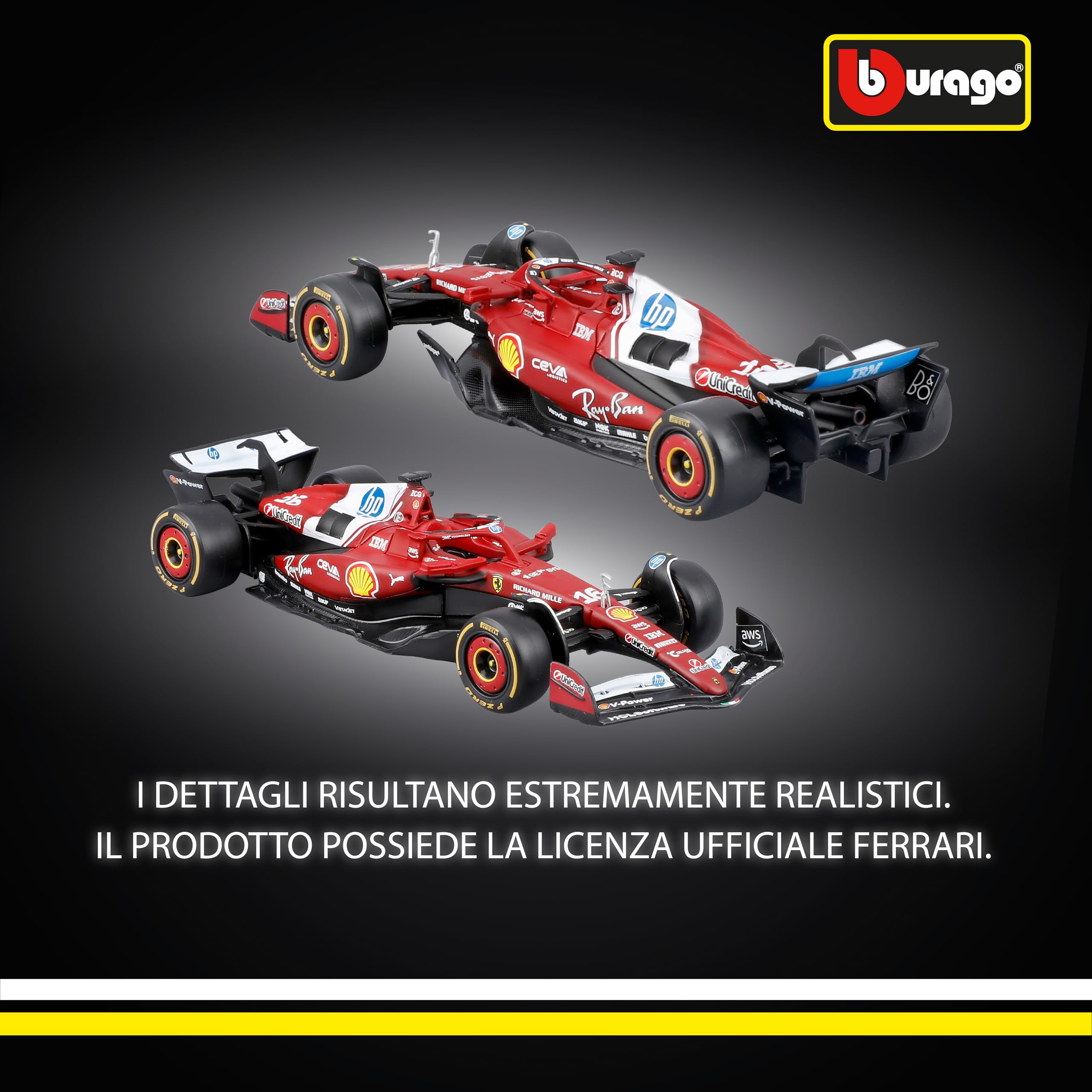 Bburago Ferrari SF-25 F1 2025 #16 Leclerc Diecast Model 1:43 Monoposto Formula 1