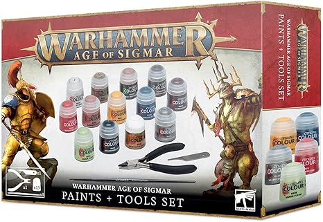Age of Sigmar Paint & Tool Set (13 paints + tools) Age of Sigmar Paint & Tool Set (13 paints + tools)