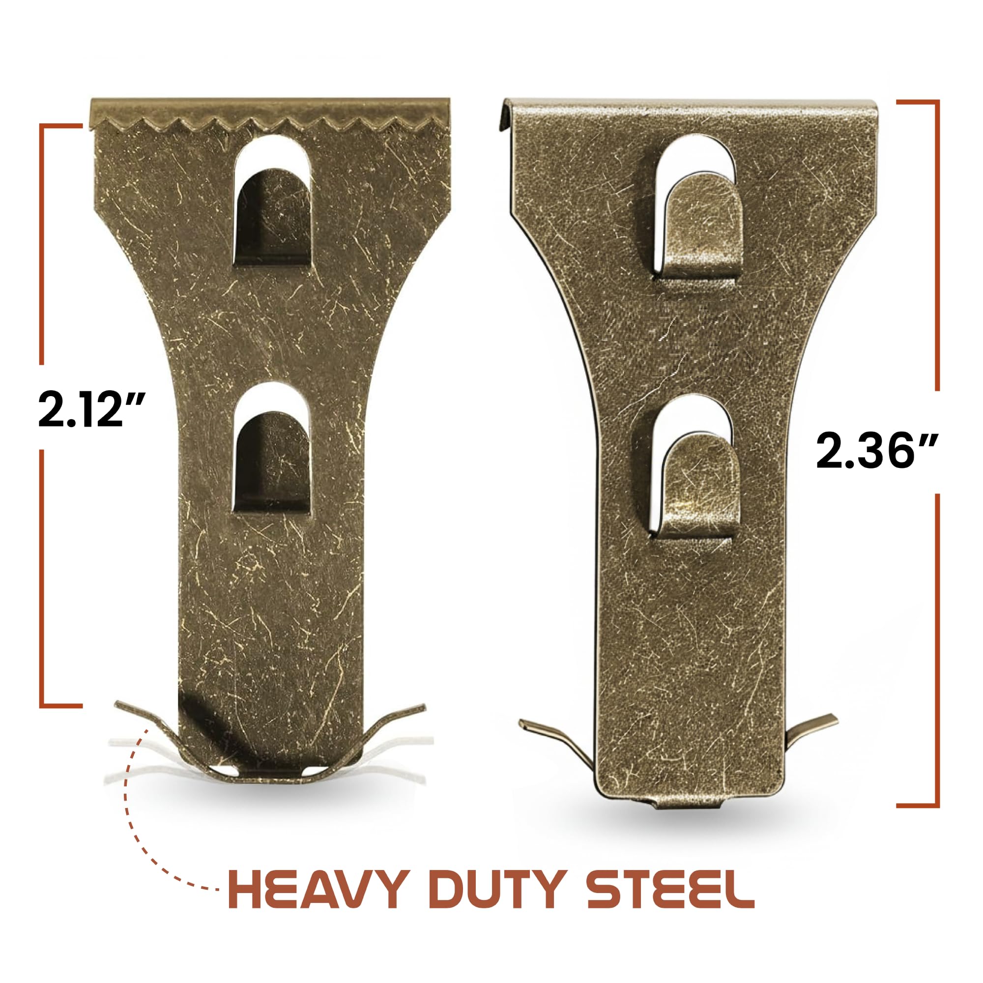 Holiday Joy Brick Clips for Hanging Outdoors - Pack of 4 No Drill