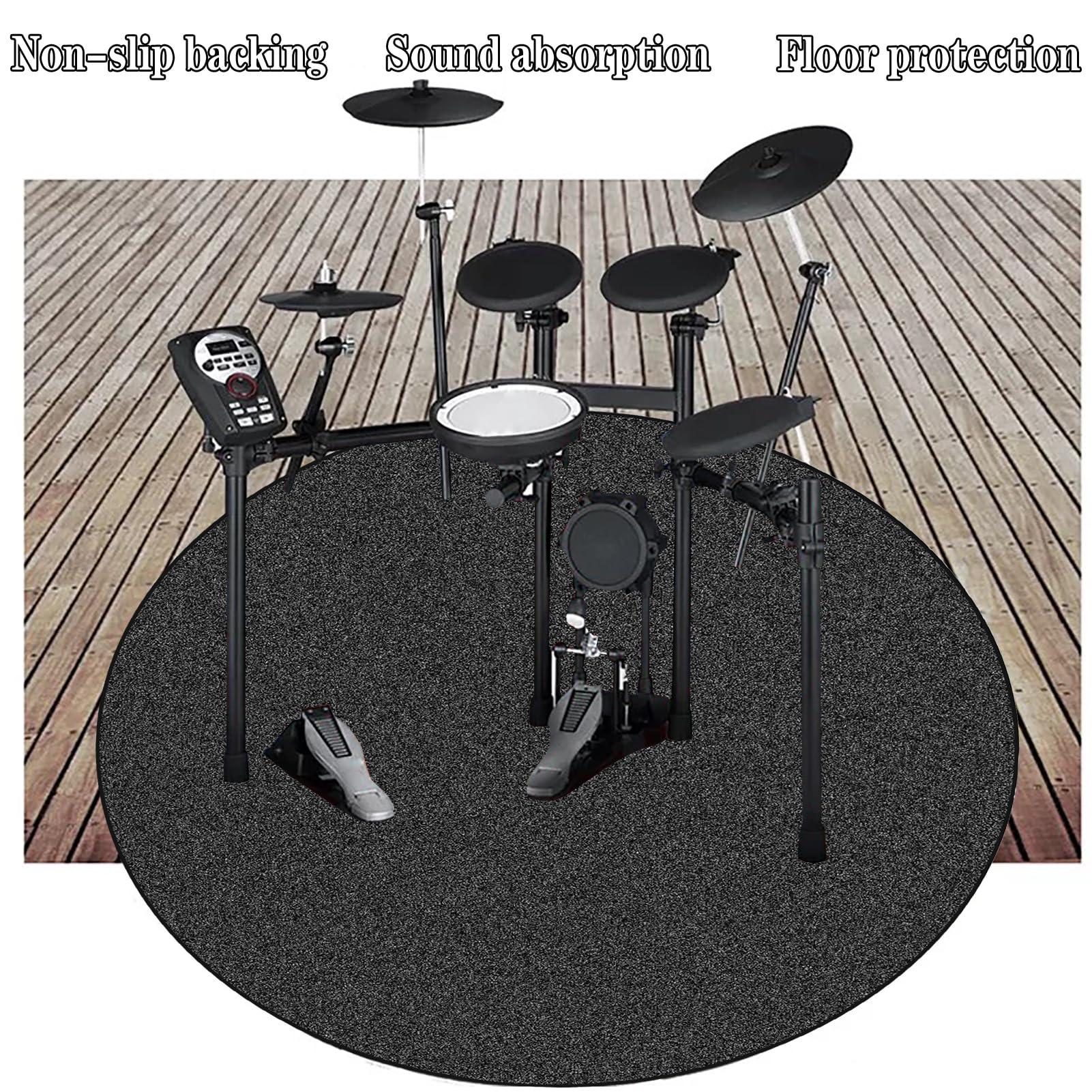 160 cm Dywaniki akustyczne Bateria Elektroniczna Okrągły Dywan Bateria Bęben Dywan Dźwiękoszczelny Prostokątne Dywaniki do Pump Box Maty Antypoślizgowe