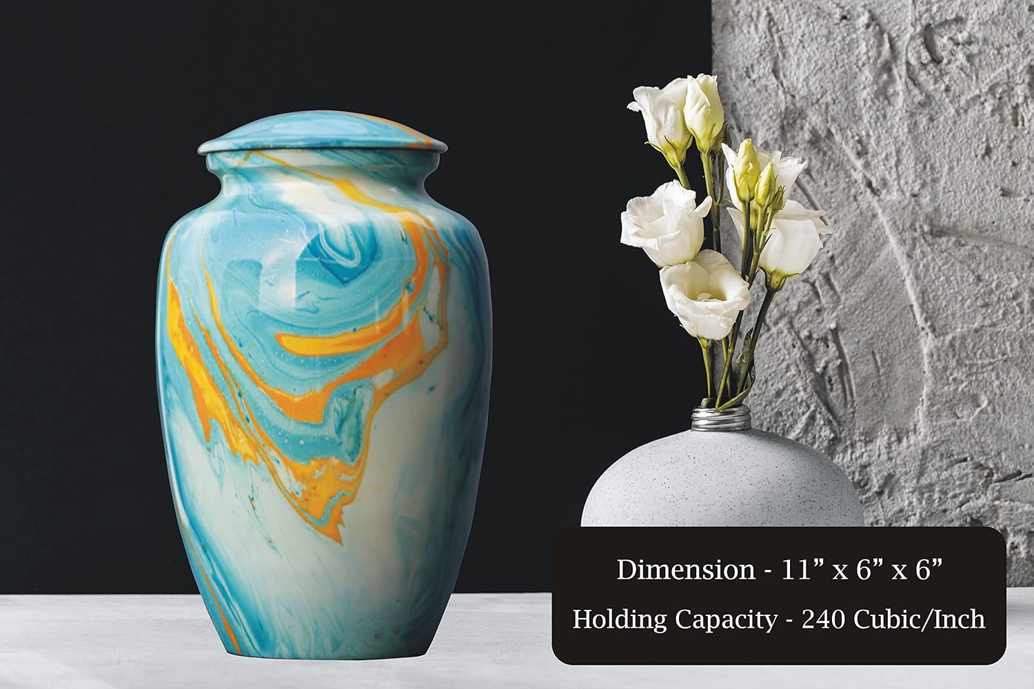 Handmade Cremation Urn for Human Ashes - Urn for Ashes Large - Personalized Funeral Burial Urn for Ashes Handcrafted - Urn for Dogs Ashes