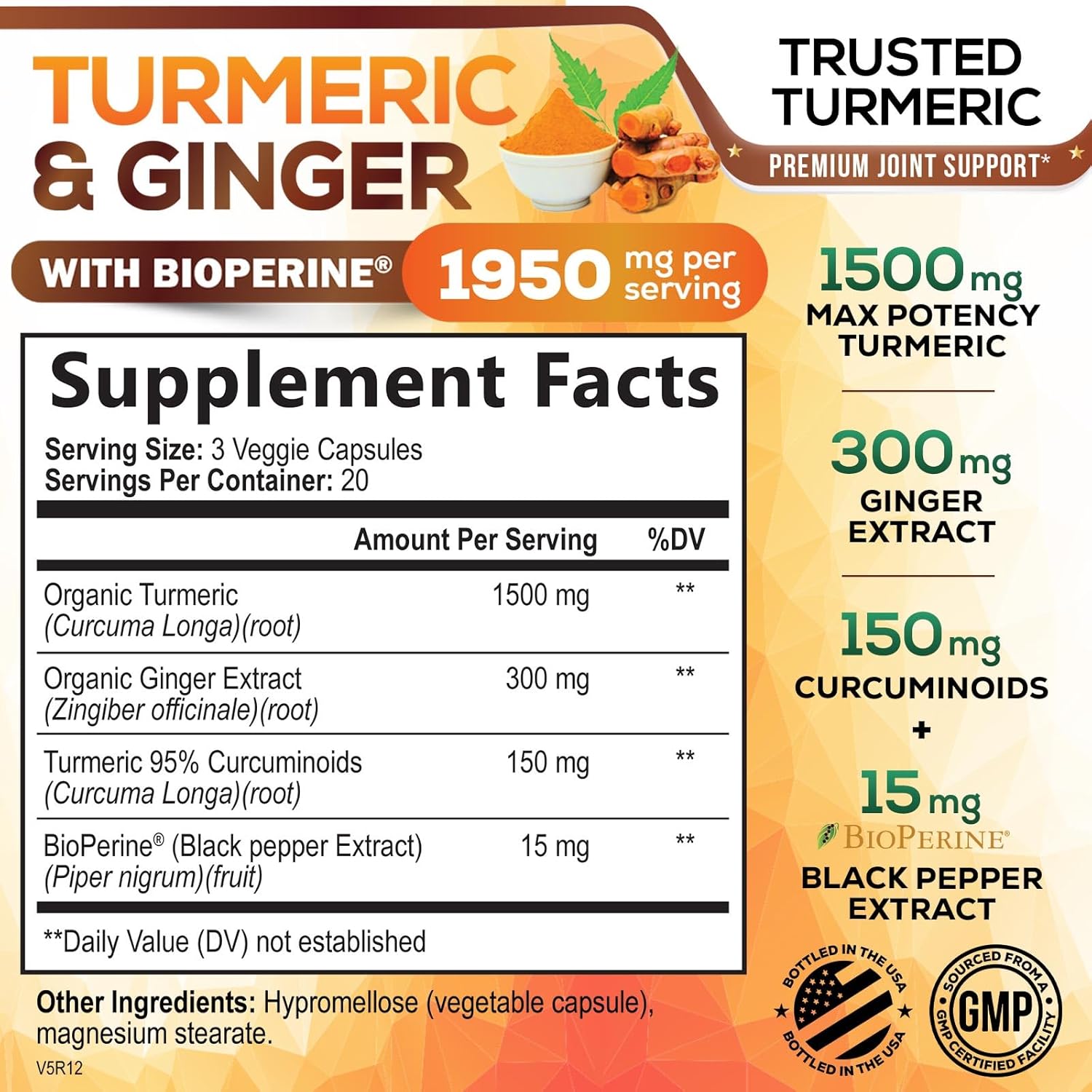 Turmeric vs. Ginger: Tested Joint Support… Vegan & Non-GMO Best Yet!