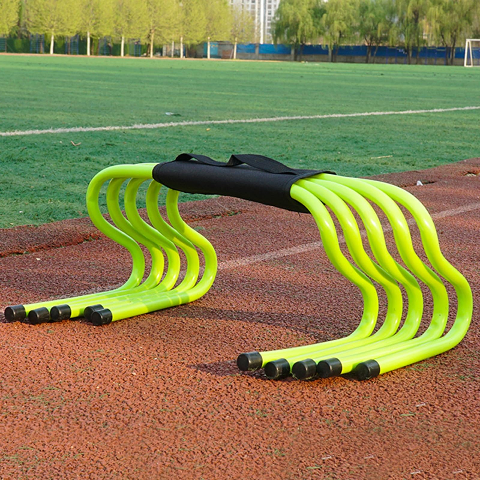 Vallas de Entrenamiento Deportivo, Vallas de Agilidad y Velocidad para Atletas, Equipo portátil Multicolor para Entrenamiento de obstáculos, para Uso en escuelas secundarias y preparatorias.