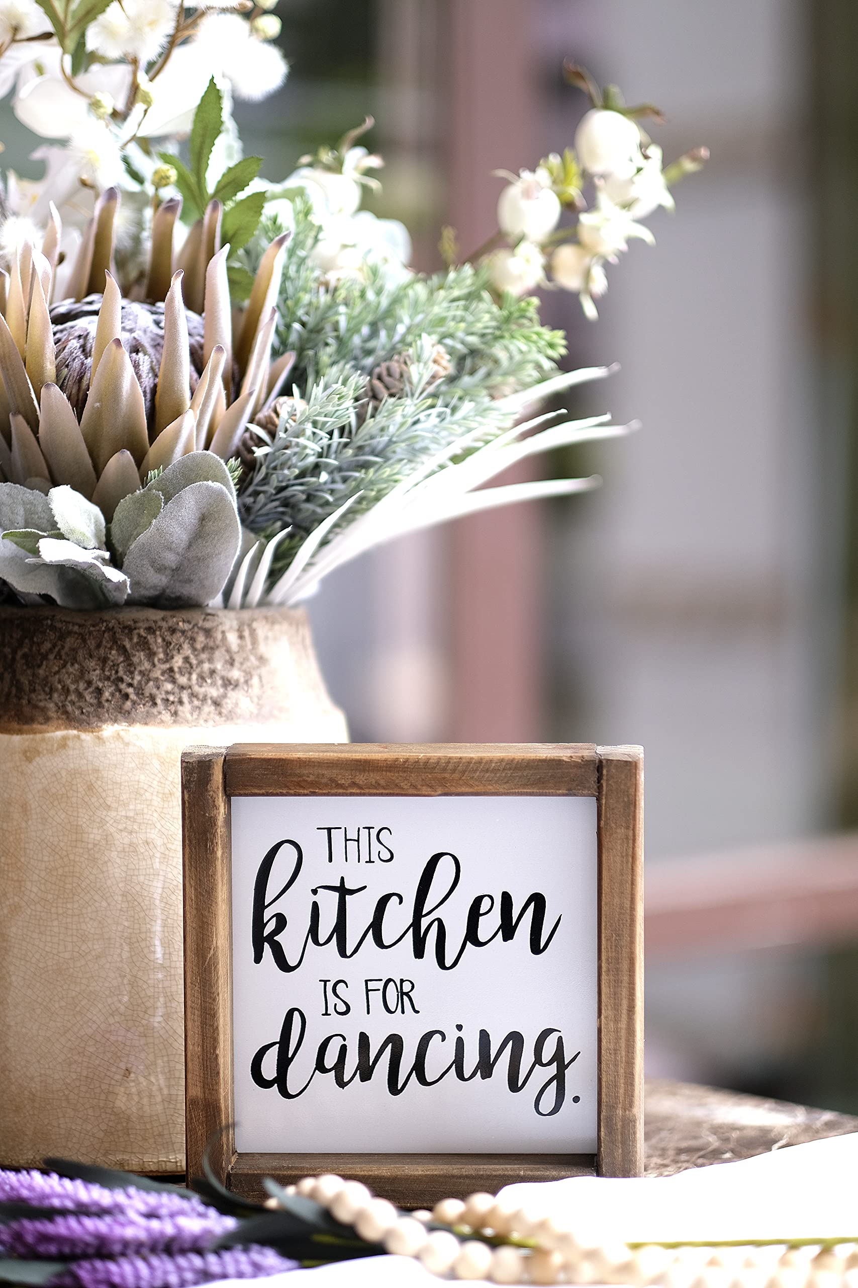 GQWJKSZ This Kitchen Is for Dancing Targhe in metallo Divertenti Targhe in metallo vintage Targa Poster Arte da parete Pub Bar Cucina Giardino Bagno Decorazioni per la casa, 8 X 12 POLLICI