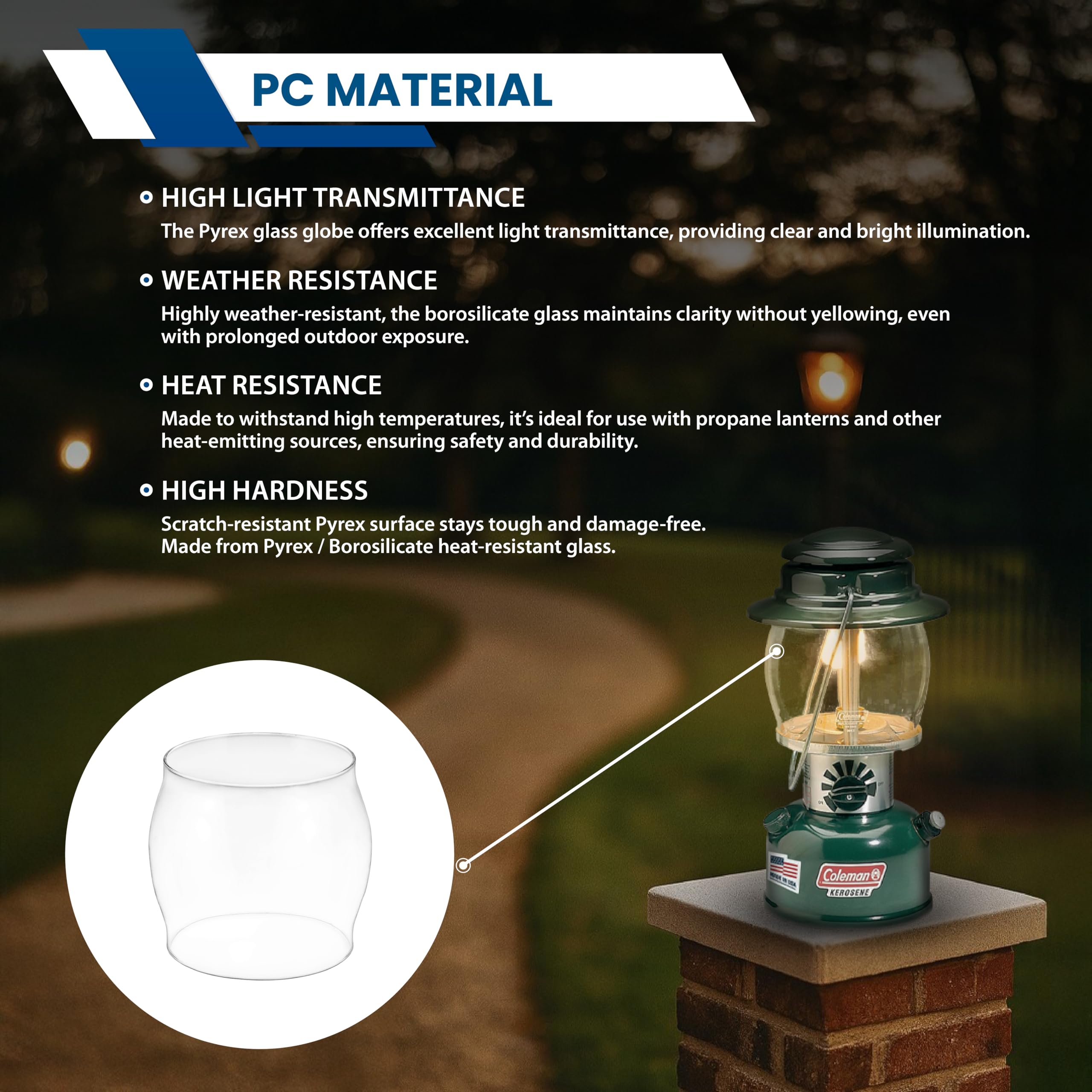Amazon.com: American Mantle Lantern Globe Replacement Height: 5¼