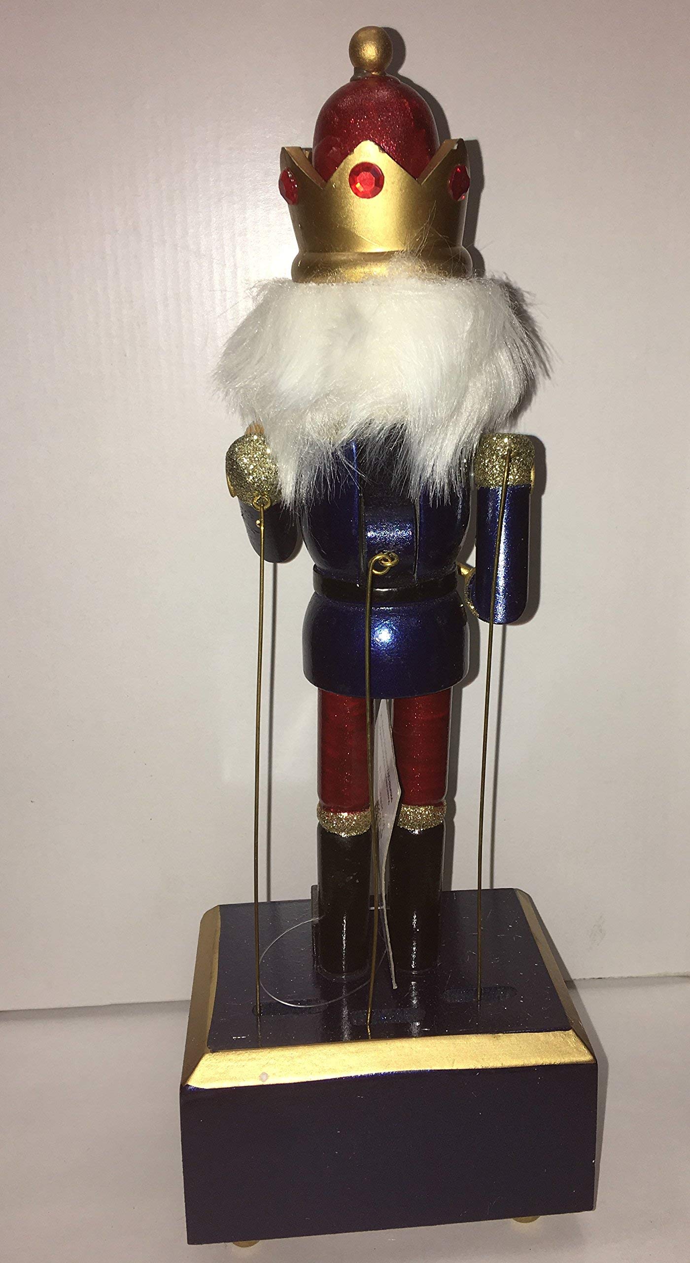 Musical en bois Casse-noisette de rouge et bleu Lot de 2?(30?cm)