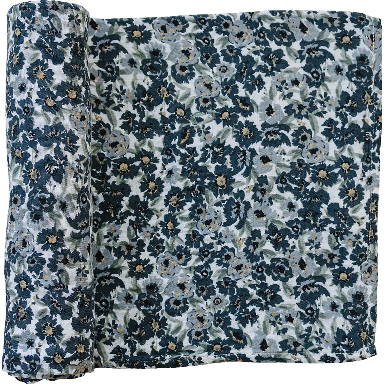 Mebie Baby Liberty Floral Muslin Swaddle, Modern and Neutral Swaddle Blanket for Baby Girl or Boy, Soft Baby Blankets, Newborn Blanket, 0-3 Month, Comfy Wrap, Baby Essentials &amp; Gifts