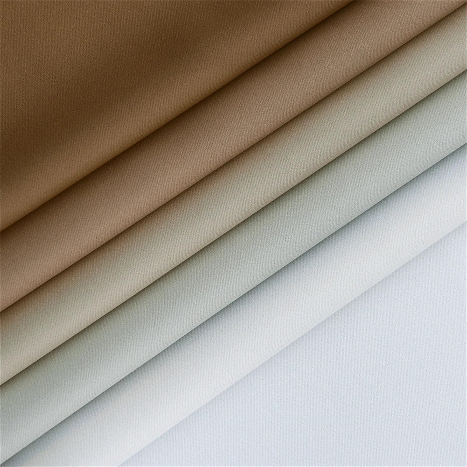 Rideaux occultants double couche kaki W100 x L200cm passe-tringle pour salon et chambre