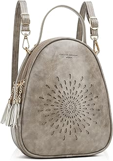 APHISONSmall Backpack Purse for Women Cute Mini Backpacks PU Leather Crossbody Shoulder Bags Multifunctional Handbags