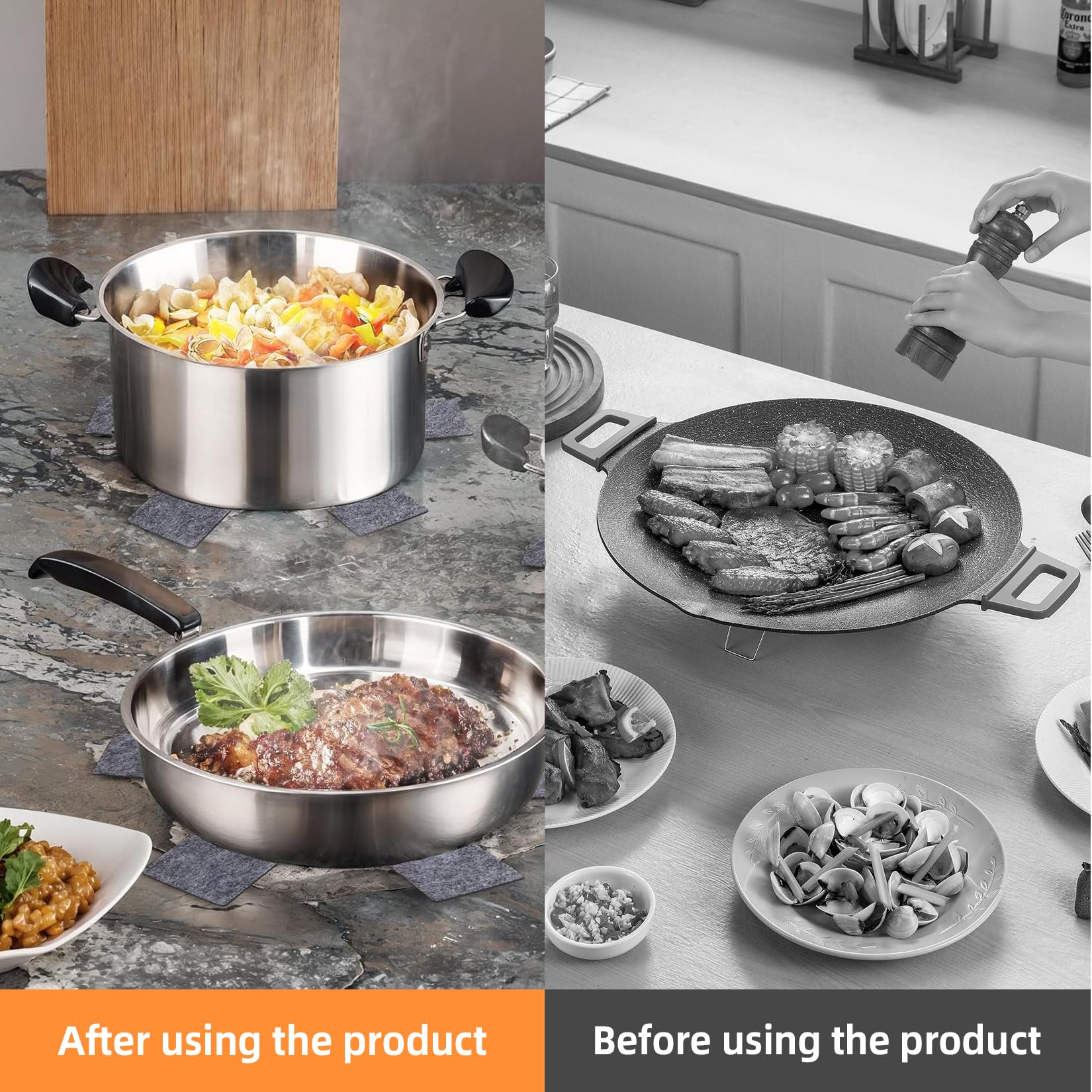 Lot De 16 Tapis De Vaisselle En Forme De Fleur, Pots