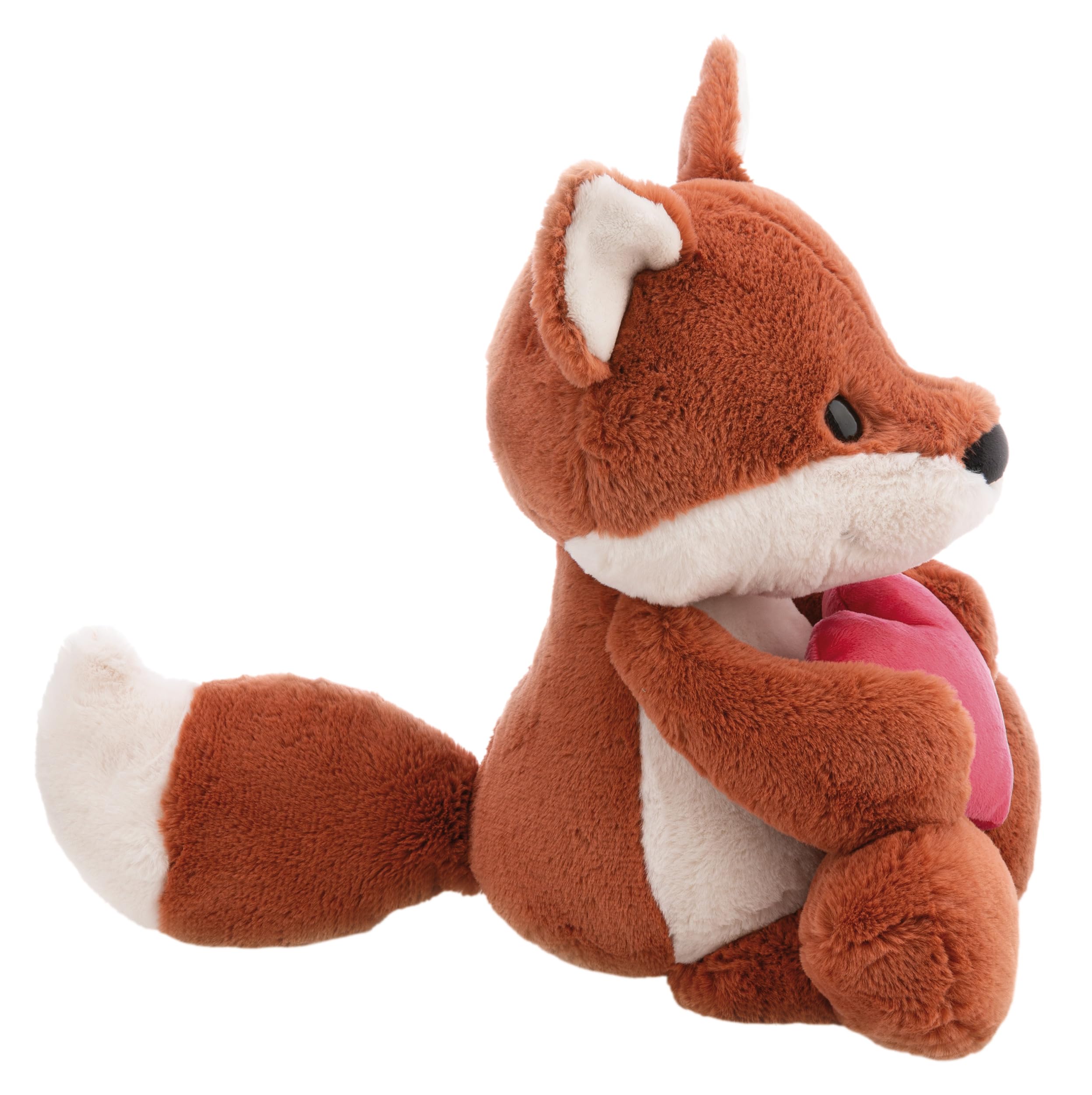 NICI Kuscheltier Love Fuchs Miro mit Herz 50cm - Weiches Stofftier aus Plüsch zum Liebhaben, Knuddeln & Spielen, tolles Geschenk für Kinder & Erwachsene | 63360