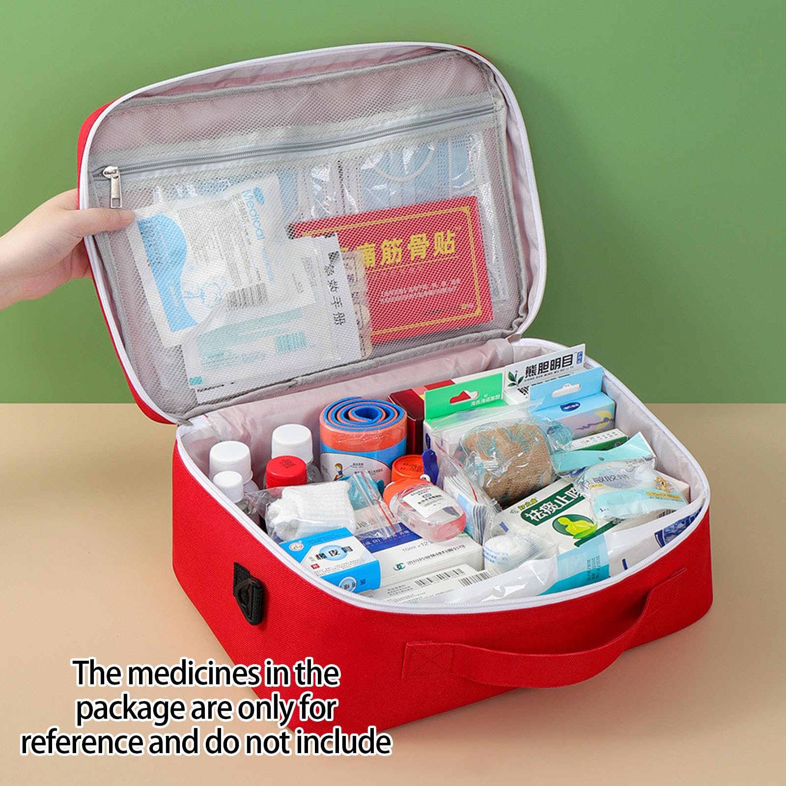 Transportables Krisenklinik Set mit undurchlässigem Stoff, Plan mit mehreren Fächern für Outdoor Aufgaben, Rucksackreisen, Rucksackreisen, Retten Sie Mitarbeiter Transportables Krisen Medizinset