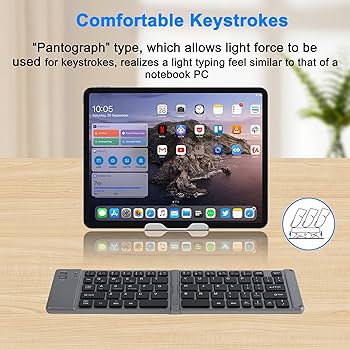 Hot Item, Bluetooth Keyboard And Mouse Set, Wireless Magnetic Keyboard, Ideal For Mobile Phones And Tablets, Compact Design With Fast Connectivity, Perfect For Work And Travel | Plastic, White