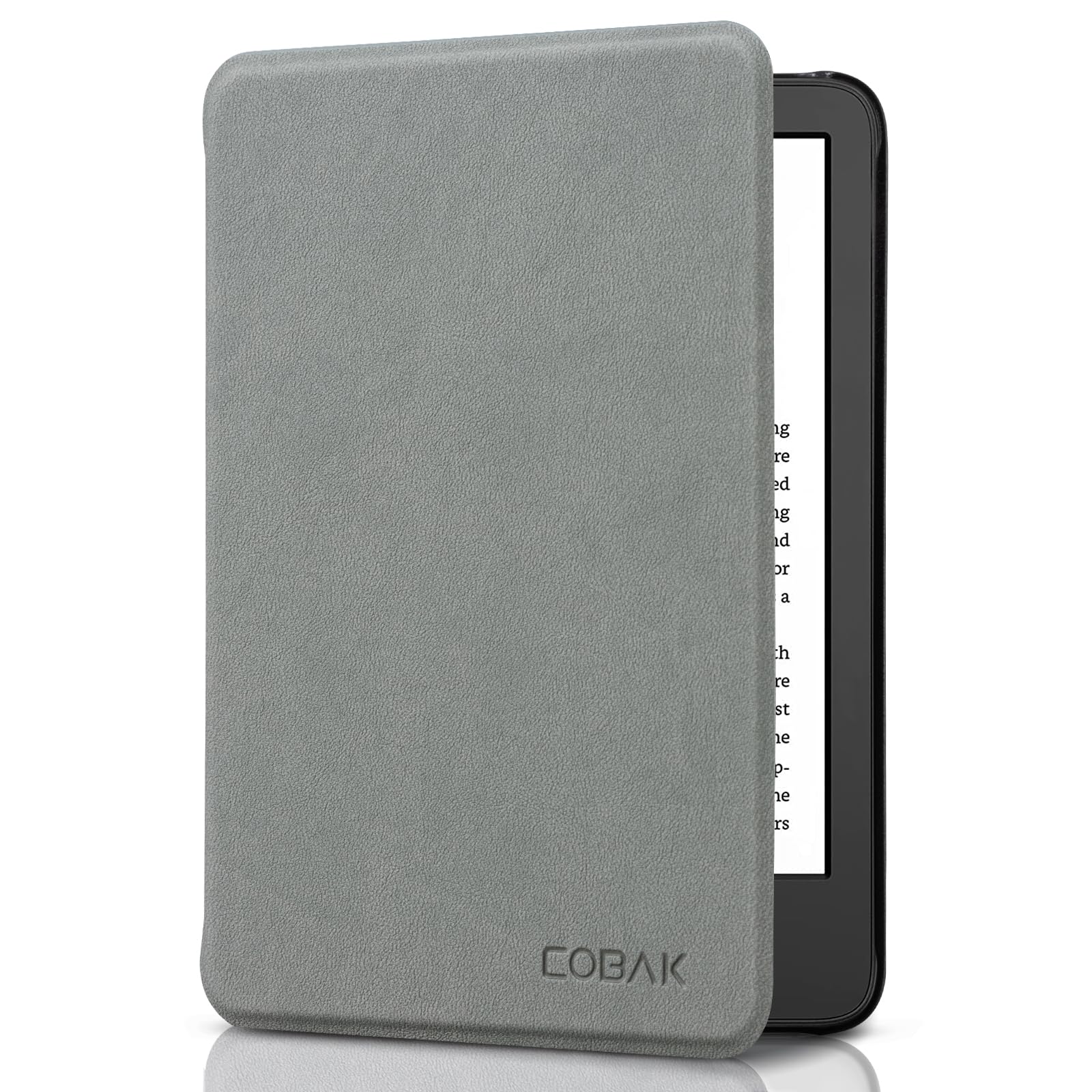 CoBak Case for 6" Kindle 11th Generation 2024/2022 & International Version, Premium PU Leather Smart Cover with Auto Sleep/Wake for 6" E-Reader, Matcha Green — view 8