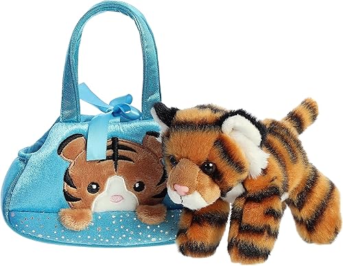 Miniatura 5 de Aurora® Fashion Fancy Pals™ Peek-A-Boo Tiger™ - Animal de peluche - Compañeros sobre la marcha - Accesorios elegantes - Naranja 7 pulgadas