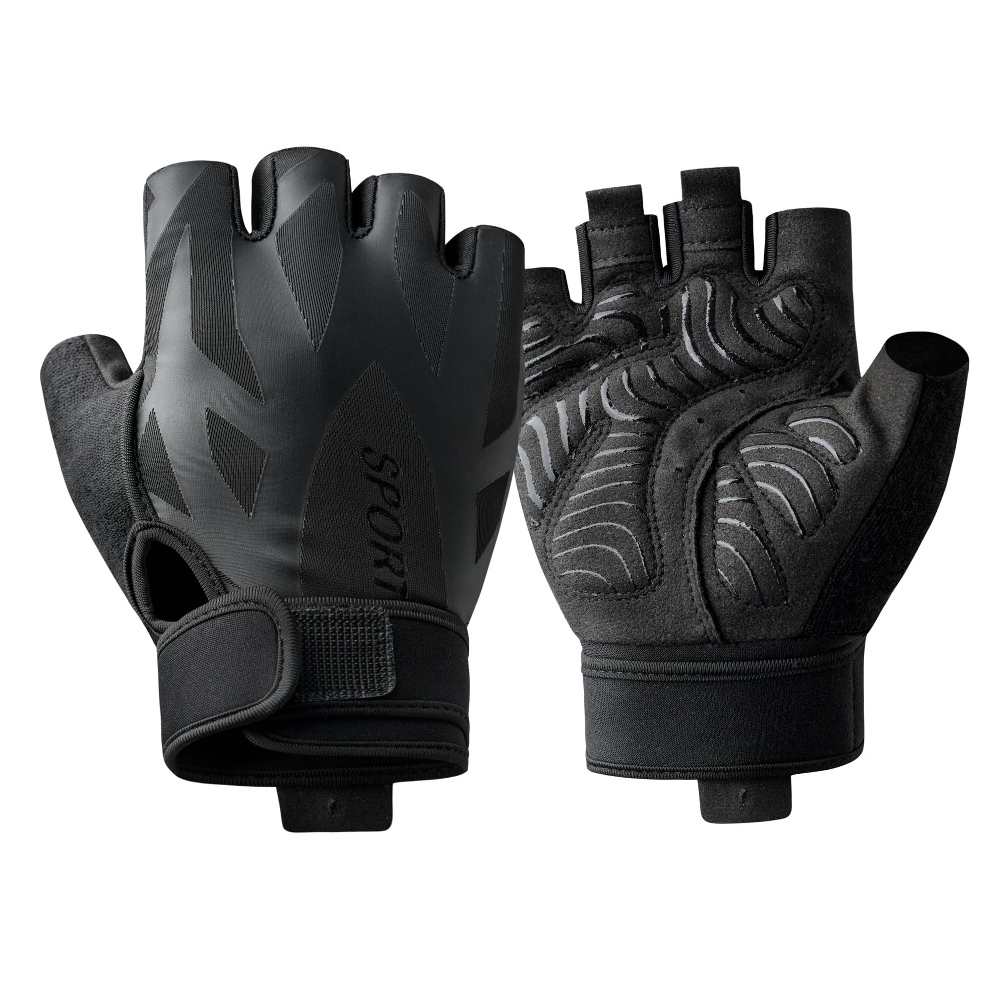 YIDATIKER Breathable Weight Lifting Gloves Full Palm Protection, Workout Gloves for Gym, Cycling, Exercise, Breathable, for Mens and Women(Black,L)