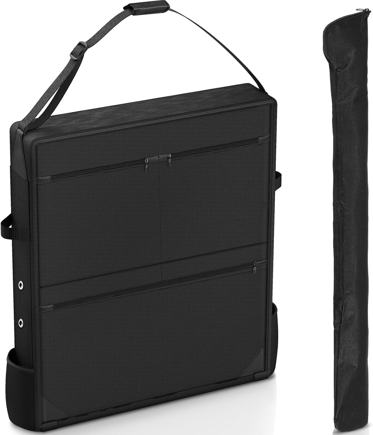 Dog Playpen Storage Bag with Stake Bag, 28.3" x 6.3" x 32.6", Fits 8 Panels Dog Pen and 9 Stakes, Waterproof, Suitable for RV Trips