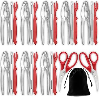 Crab Crackers and Tools, 27-piece Seafood Tools Se...