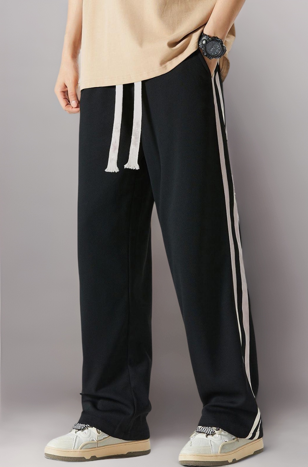 GRECIILOOKS Men's Loose Mid Rise Casual Trousers Pants | Regular | Sports Stylish Treck Pant | Sweatpants (Available in Plus Size and Combo Pack of 2)