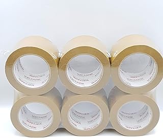 VPTAPE Industrial Packing Tape, 2 Inch x 110 Yards, Thickness 2.0 Mil, TAN, 6 Rolls