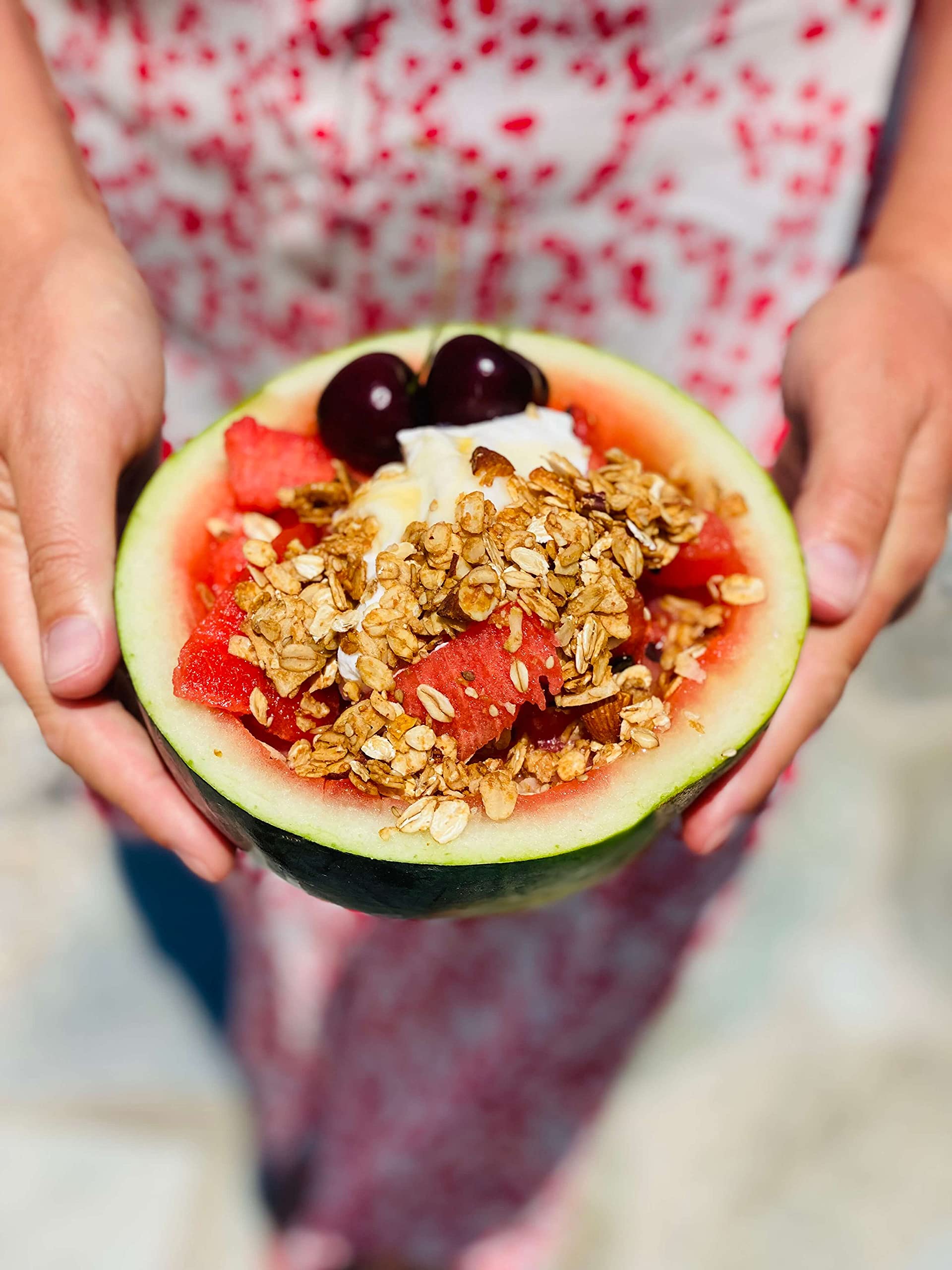 Crunchy Queen Gebrannte Mandel Granola Knuspermüsli | Mandel & Cranberries | Handgemacht | Crunchy Topping für Smoothiebowl & Müsli | Vegan | Müsli ohne Zucker | 100% natürlich | 3x 340g Großgebinde