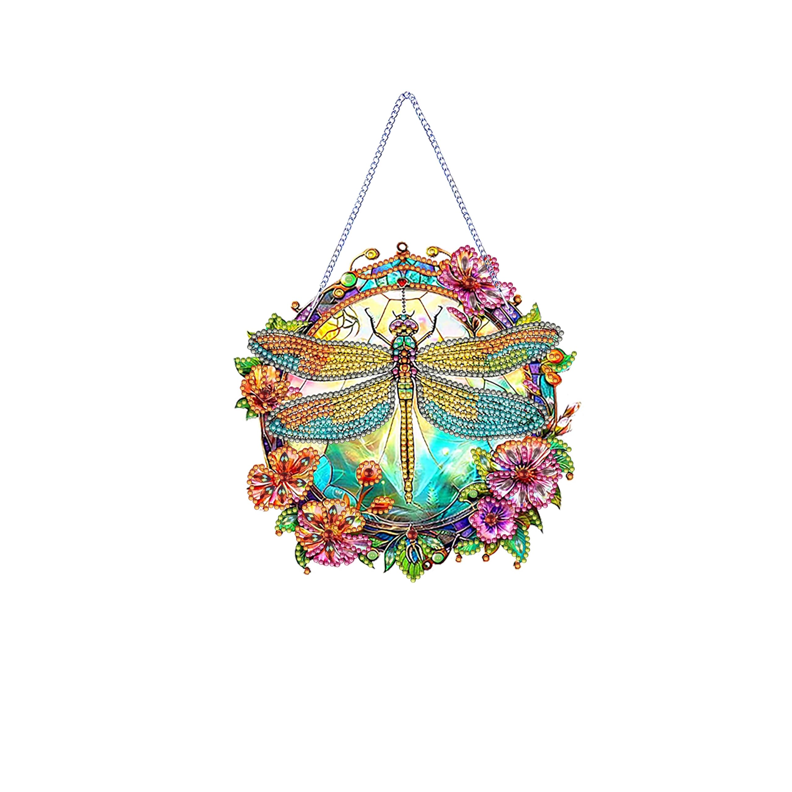 Pendente Diamond Painting Drago RICUVED - Kit 5D Con Diamanti Speciali E Catena Per Decorazione Fai Da Te