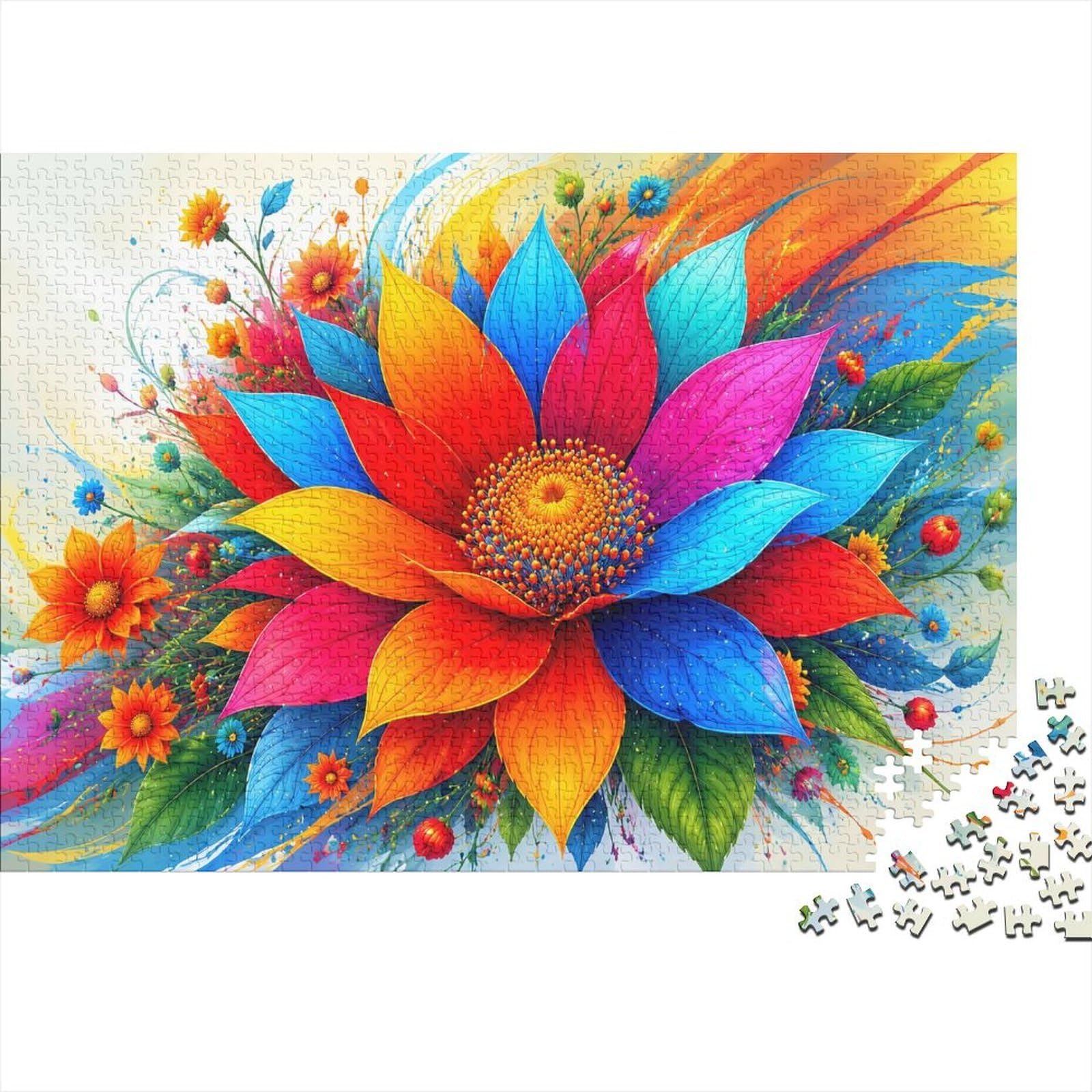 Flower Art Jigsaw Puzzle, 1000 Pcs For Adults