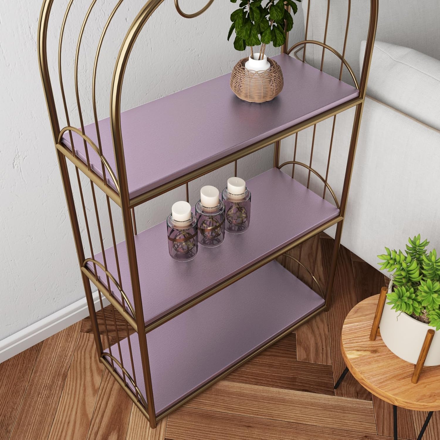 Yenhome Purple Brushed Stainless Steel Contact Paper Peel and Stick Metallic Textured Wallpaper 17.7"X118" Purple Stainless Steel Contact Paper for Appliances Countertops Cabinets Waterproof Removable