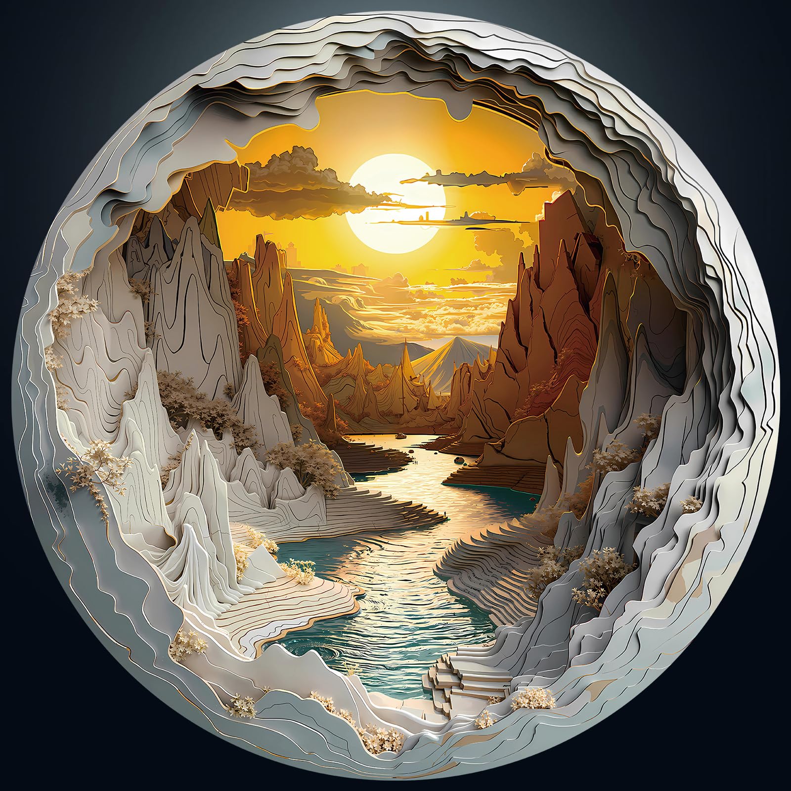 Amazon.com: Masseruon Puzzles for Adults 1000 Pieces-Sunset Canyon