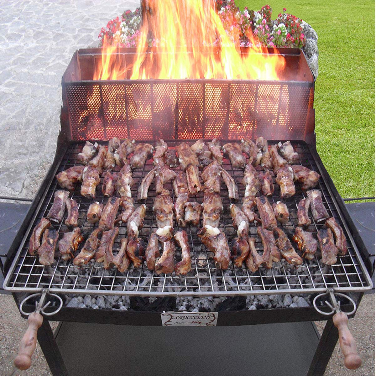 BA44 BARBECUE AREZZO A LEGNA E CARBONE CRUCCOLINI