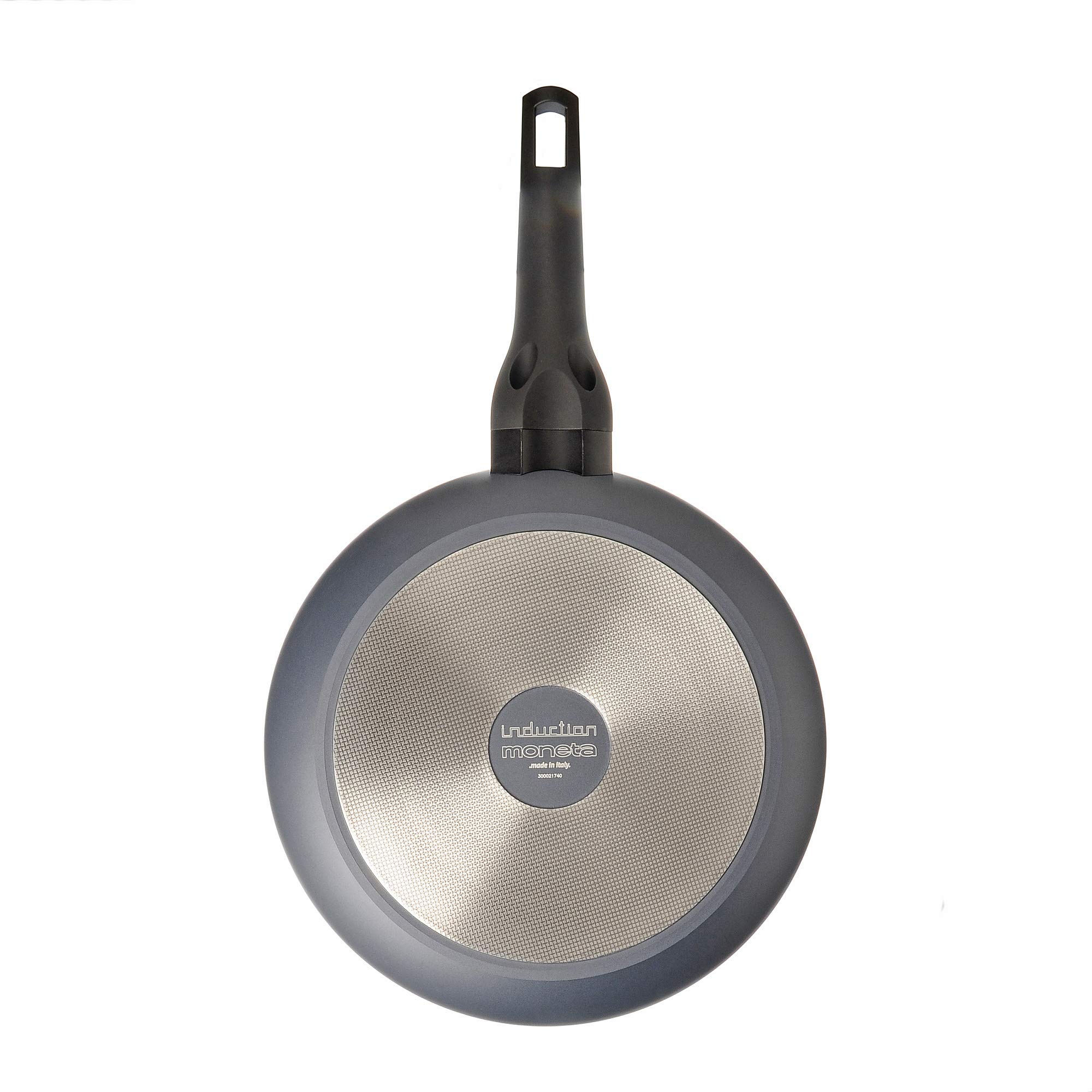 Moneta Aria Finegres Batteria 5 Pezzi, Alluminio, Grigio, anche per induzione, Made in Italy