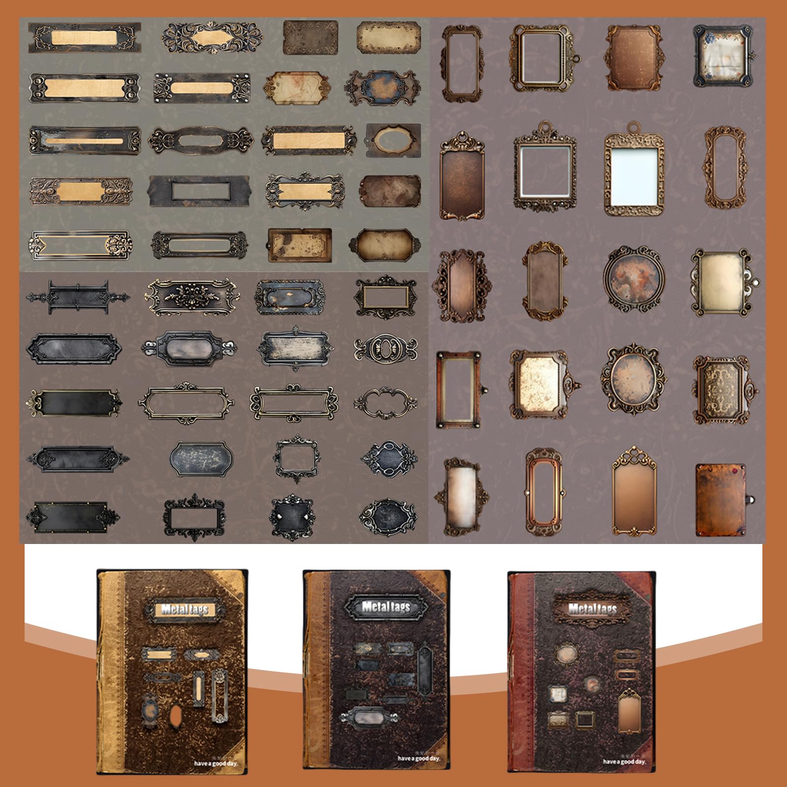 Set 120 Stickers Vintage Per Scrapbooking - Adesivi Decorativi Per Diari, Computer E DIY - Foto 11